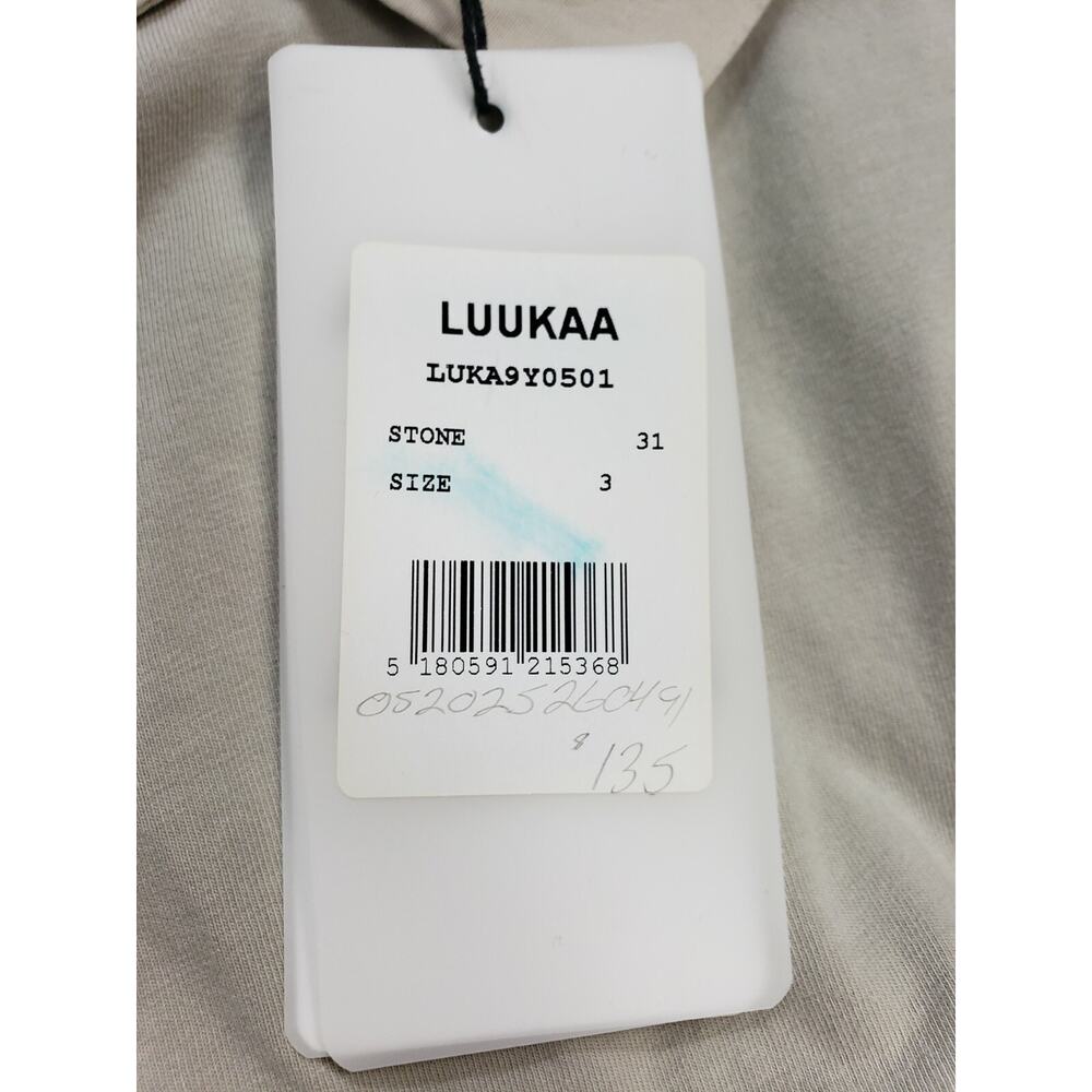 Luukaa Tan Collared Mid Sleeve‎ Dress Sizes 5 with Pockets Peaked Back - Picture 6 of 8